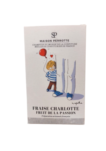 Confiture fraise Charlotte fruit de la passions - Maison Perrotte 210g 