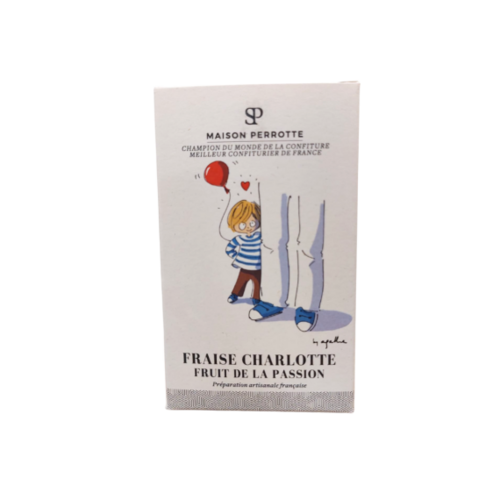 Charlotte passion fruit strawberry jam - Maison Perrotte 210g 