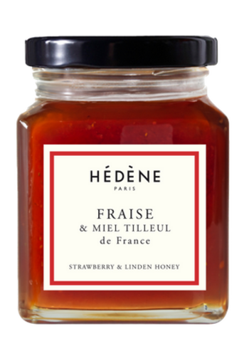 Confiture  fraise & miel tilleul - Hédène 220g 