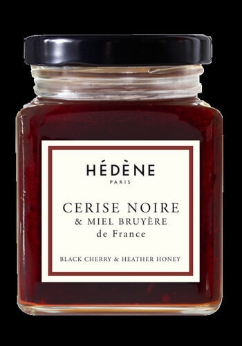 Confiture Cerise noire & Miel Bruyère de France - Hédène 220g 
