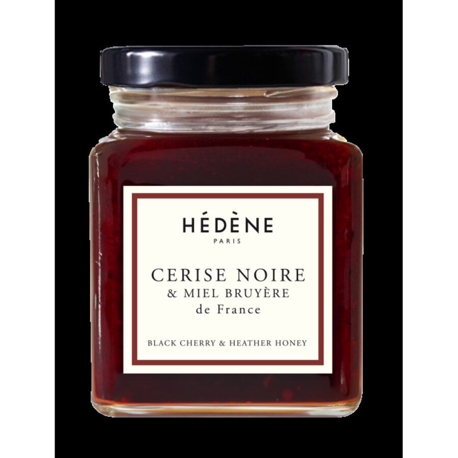 Confiture Cerise noire & Miel Bruyère de France - Hédène 220g