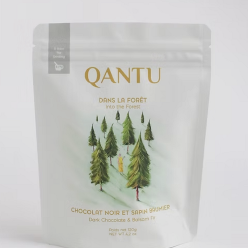 Chocolat chaud noir et sapin baumier- Qantu 120g 