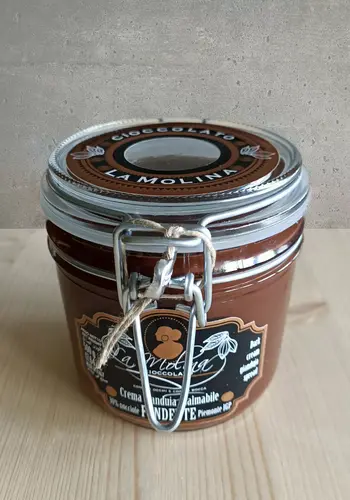 Pâte à tartiner gianduja noir - La Molina 450g 