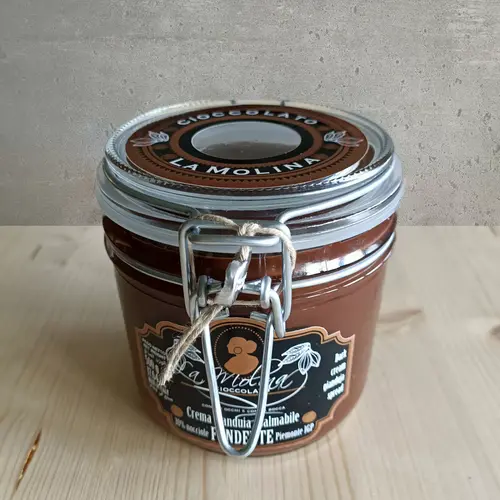 Pâte à tartiner gianduja noir - La Molina 450g 