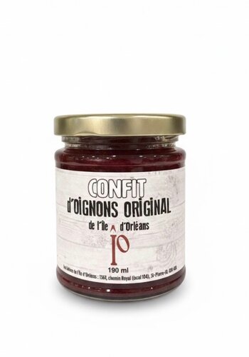 Confit d'oignons classique - Les Délices de l'Île d'Orléans 190ml 