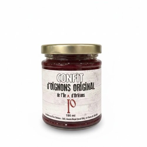Confit d'oignons classique - Les Délices de l'Île d'Orléans 190ml 