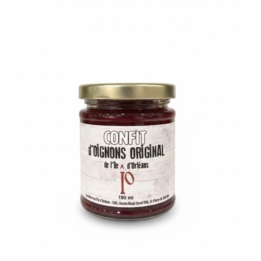 Confit d'oignons classique - Les Délices de l'Île d'Orléans 190ml