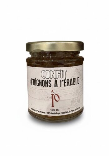 Confit d'oignons à l'érable - Les Délices de l'Île d'Orléans 190ml 