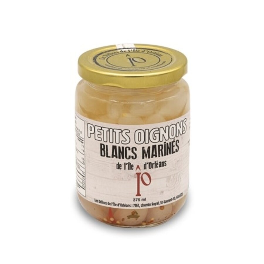 Pickled mini white onions 375 ml | Delights of Île d'Orléans