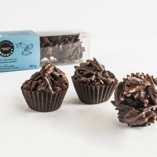 White chocolate rock with roasted almonds, cherries and lemon - Couleur Chocolat 80g 