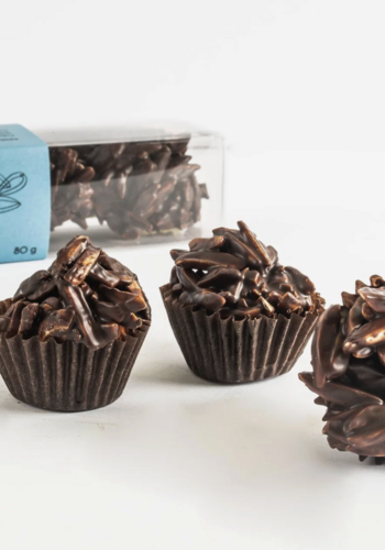 Dark chocolate and almond rock - Couleur Chocolat 80g 