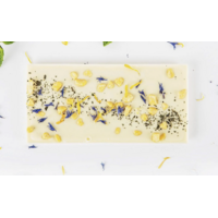 Tablette chocolat blanc, passion et menthe sauvage  - Couleur Chocolat 90g