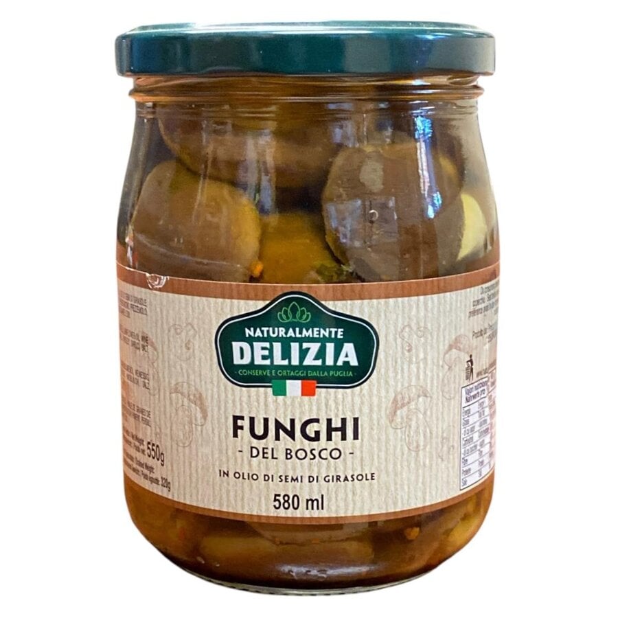 Champignons grilles , funchi Delizia 580ml