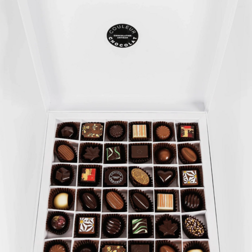 Chocolate box (36 pieces) - Couleur Chocolat 360g 
