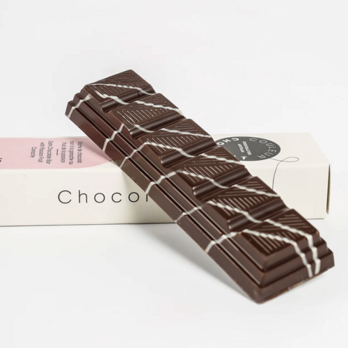 Dark chocolate and passion fruit bar - Couleur chocolat 50g 