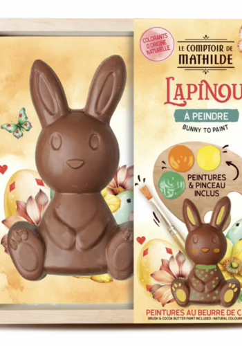 Lapinou à peindre (chocolat au lait) - Le Comptoir de Mathilde 200g 