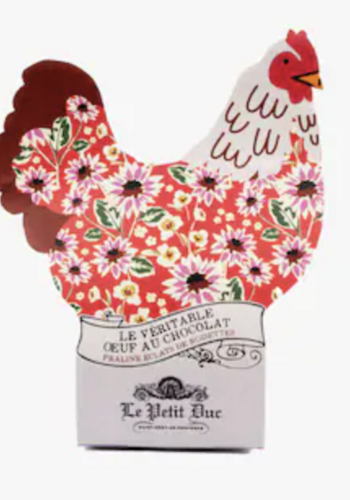 Real chocolate egg with praline and hazelnut - Le Petit Duc 50g 