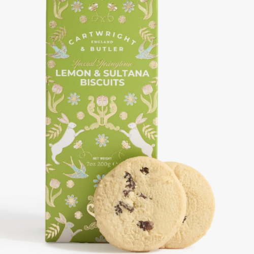 Biscuits au citron et aux raisins sultanan - Cartwright & Butler 200g 