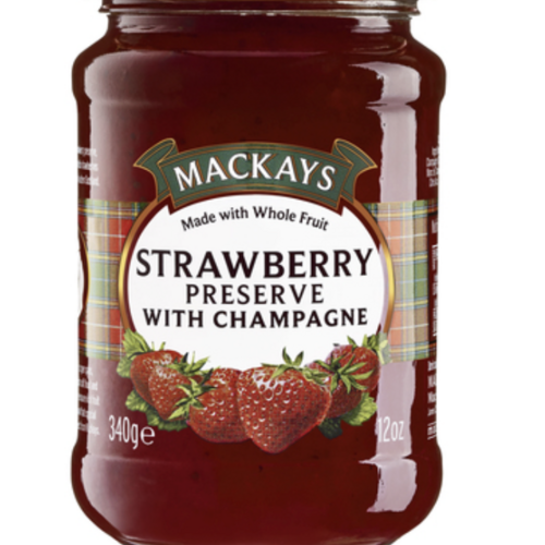 Confiture de fraises et champagne - Mackays 340g 