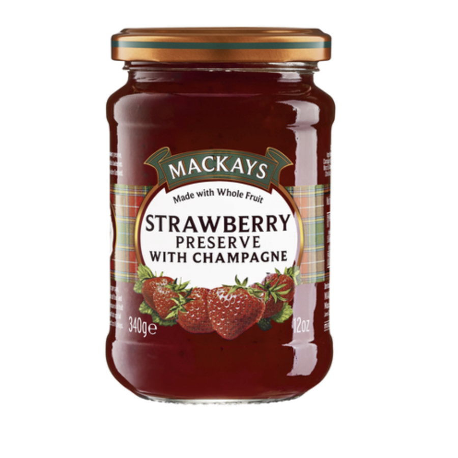 Confiture de fraises et champagne - Mackays 340g