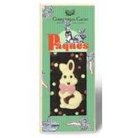 Barre gourmande de chocolat noir Pâques - Comptoir du Cacao 90g