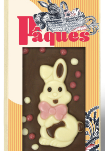 Barre gourmande de chocolat lait Pâques - Comptoir du Cacao 90g 