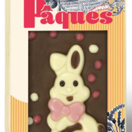 Barre gourmande de chocolat lait Pâques - Comptoir du Cacao 90g 