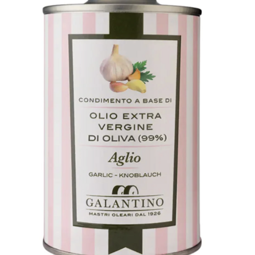 Huile d'olive infusé à l'ail (bidon)- Galantino 250ml 
