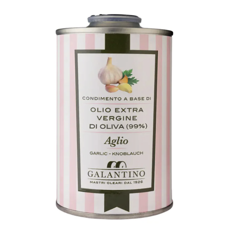 Garlic infused olive oil (can) - Galantino 250ml