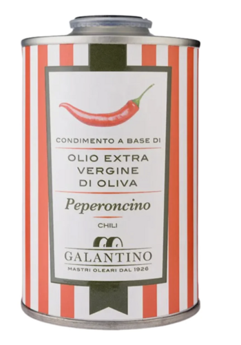 Huile d'olive infusé au chili - Galantino Bidon 250ml 
