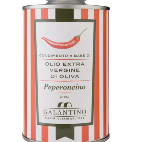 Huile d'olive infusé au chili (bidon) - Galantino 250ml 