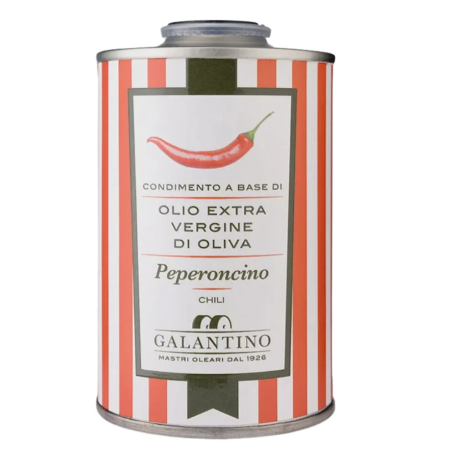Huile d'olive infusé au chili - Galantino Bidon 250ml