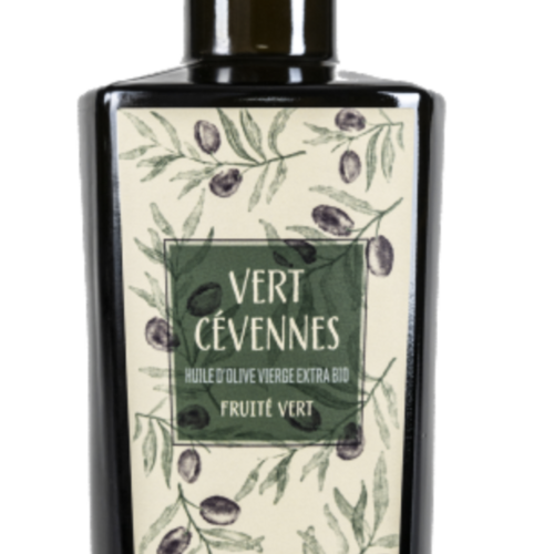 Organic Extra Virgin Olive Oil "Vert Cévenne" - La Magnanerie 500ml 