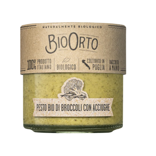 Pesto de brocoli et anchois - BioOrto 180g 
