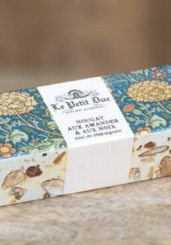 Almond & Walnut Nougat with Chestnut Honey - Le Petit Duc 95g 