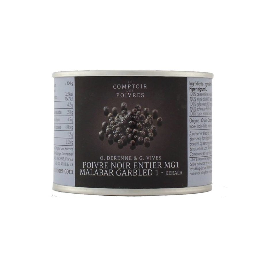 Poivre noir entier MG1 - Malabar 80gr