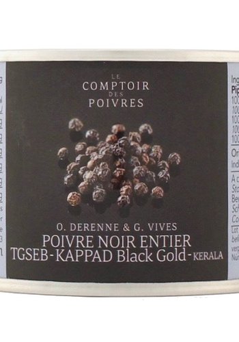 Poivre noir entier TGSEB KAPPAD Black Gold - 70g 