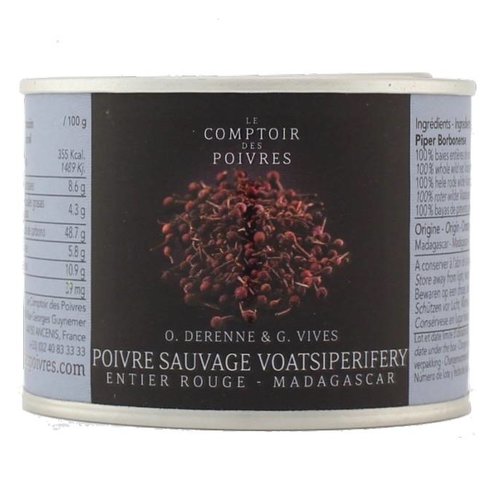 Poivre sauvage Voatsiperifery rouge - Madagascar 80g 