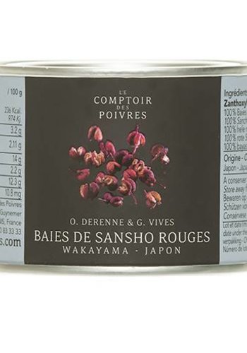 Baies de Sansho rouges de Wakayama Japon Le Comptoir des Poivres -  30g 