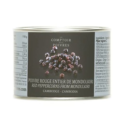 Poivre rouge entier de Mondolkiri - Cambodge 80g 