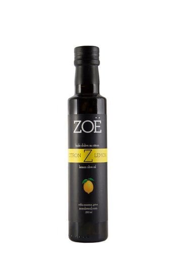 Huile d'olive extra-vierge ZOË infusée au citron 250 ml 