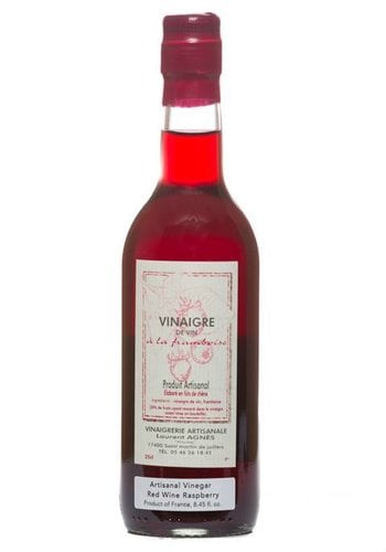 Vinaigre de vin rouge à la framboise Laurent Agnès 250 ml 