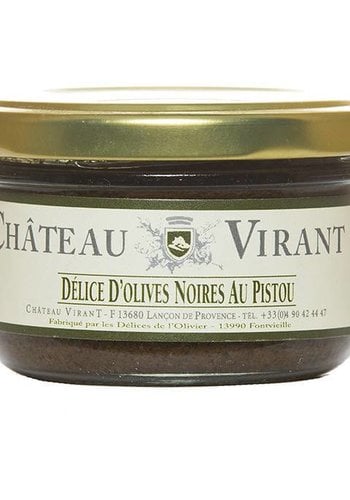 Chateau Virant Black Olives tapenade with Pesto - 90 g 