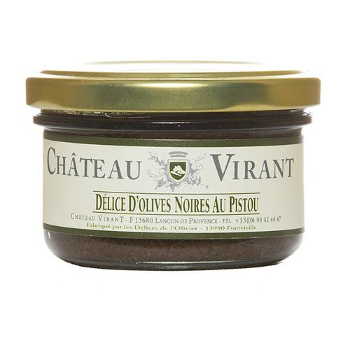 Délice d'olives noires au Pistou Château Virant - 90 g 