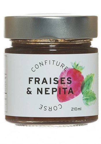 Confiture Fraises & Nepita Corse 210 ml 