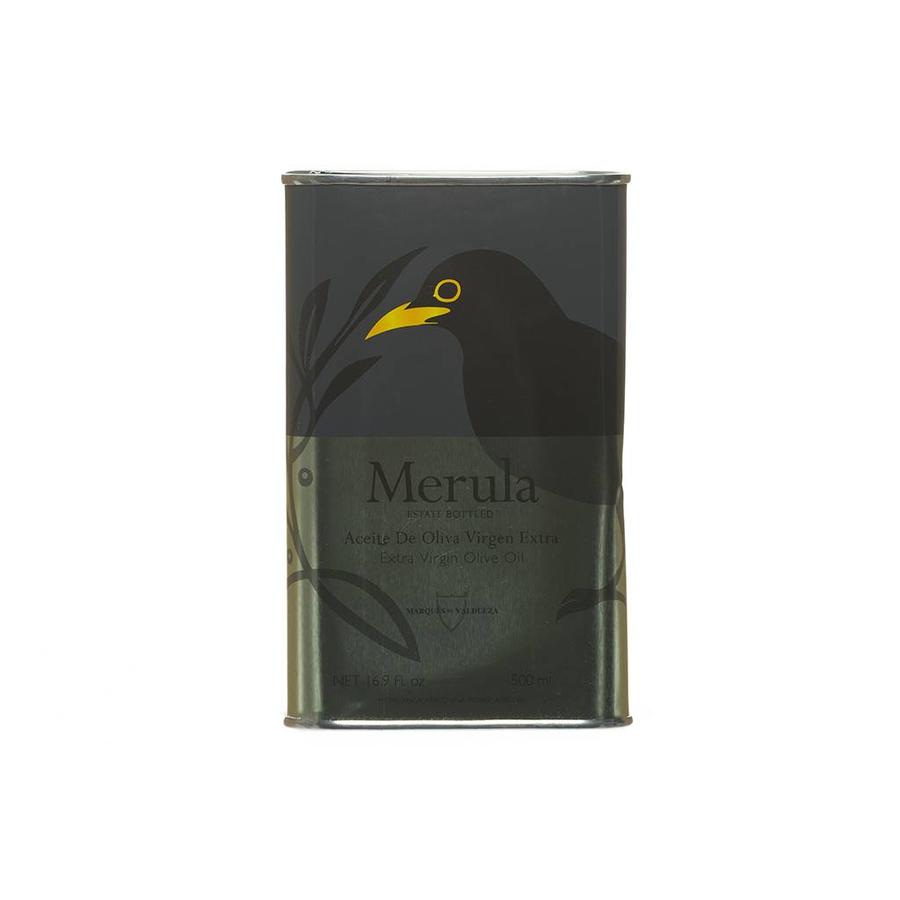 Huile d'olive extra-vierge Merula boîte métallique grand format - 500 ml