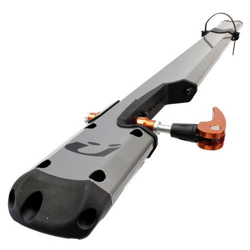 Kuat TRIO - Fork Mount Carrier - Gun Metal Gray & Orange Kuat TRIO - Fork Mount Carrier - Gun Metal Gray & Orange