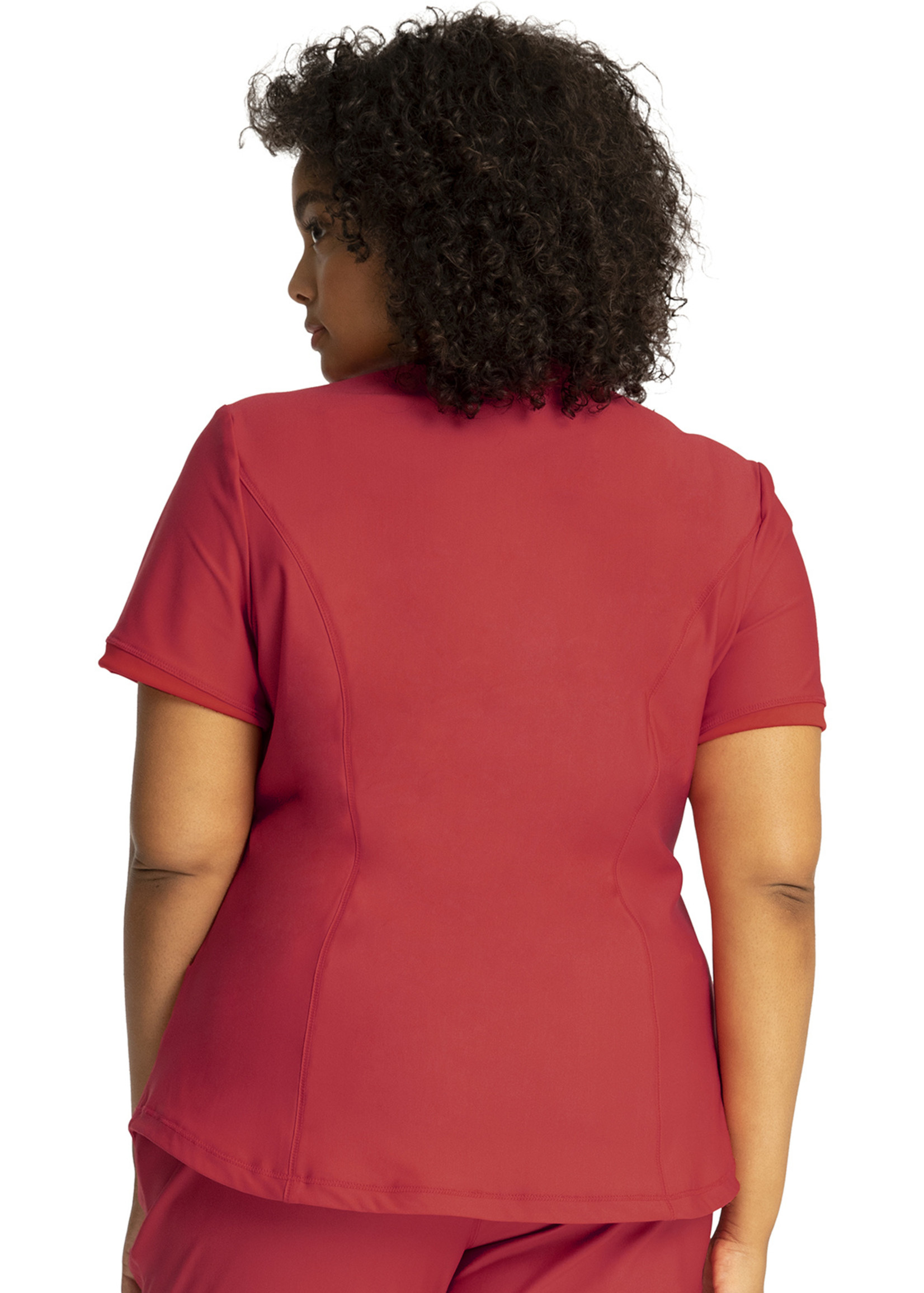 Cherokee Form CK840 FORM V-Neck Top Ruby Punch