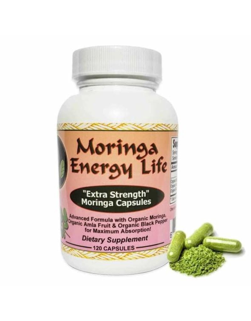 Moringa energy  life Moringa Capsules - Extra Strength 120 ct
