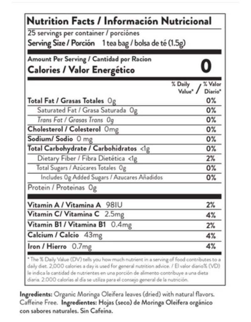 miracle tree Moringa Tea - Organic Strawberry